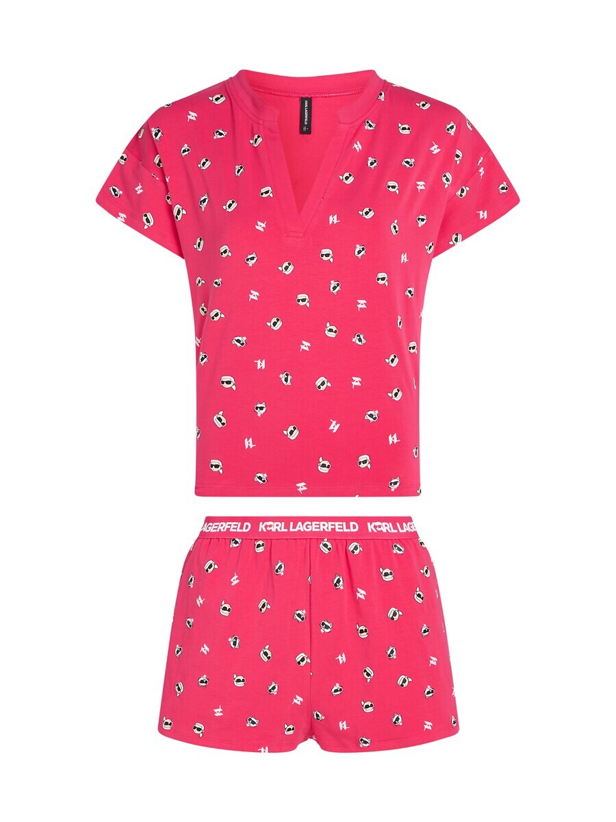 

Пижама Karl Lagerfeld Short Pajama Set, розовый