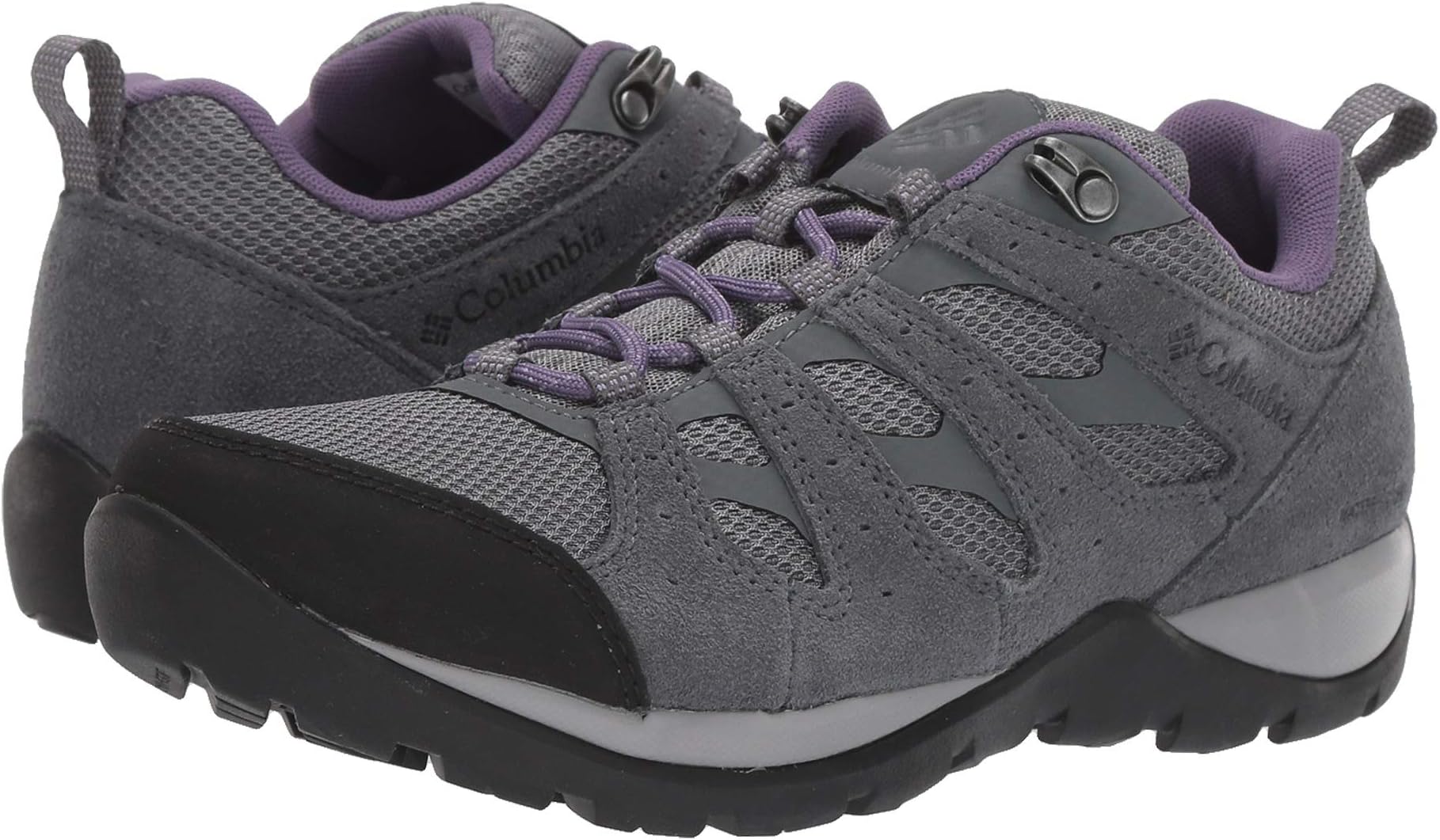 

Походная обувь Columbia Redmond V2 Waterproof, цвет Titanium Grey Steel/Plum Purple