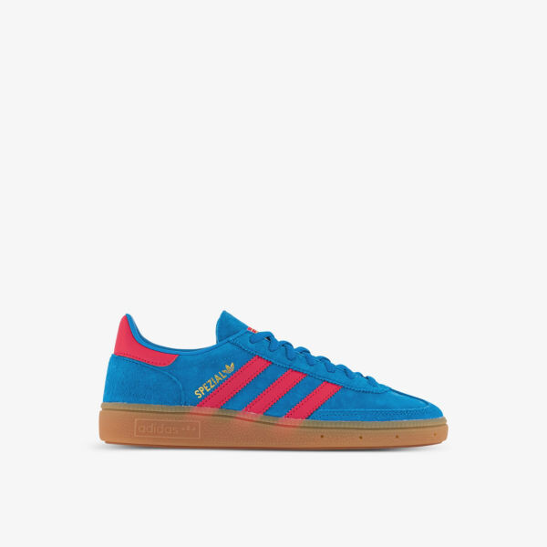 

Замшевые низкие кеды Handball Spezial с фирменным декором Adidas, красный
