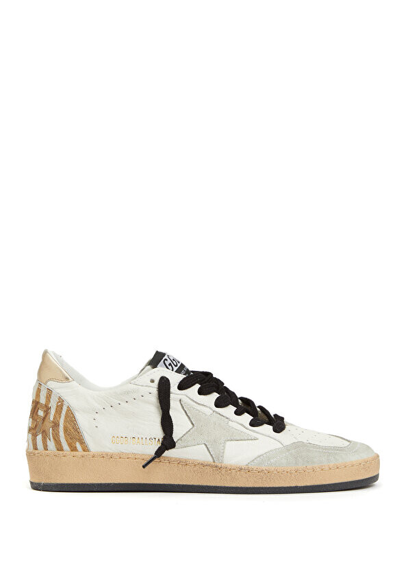 

Белые женские кожаные кроссовки ballstar Golden Goose