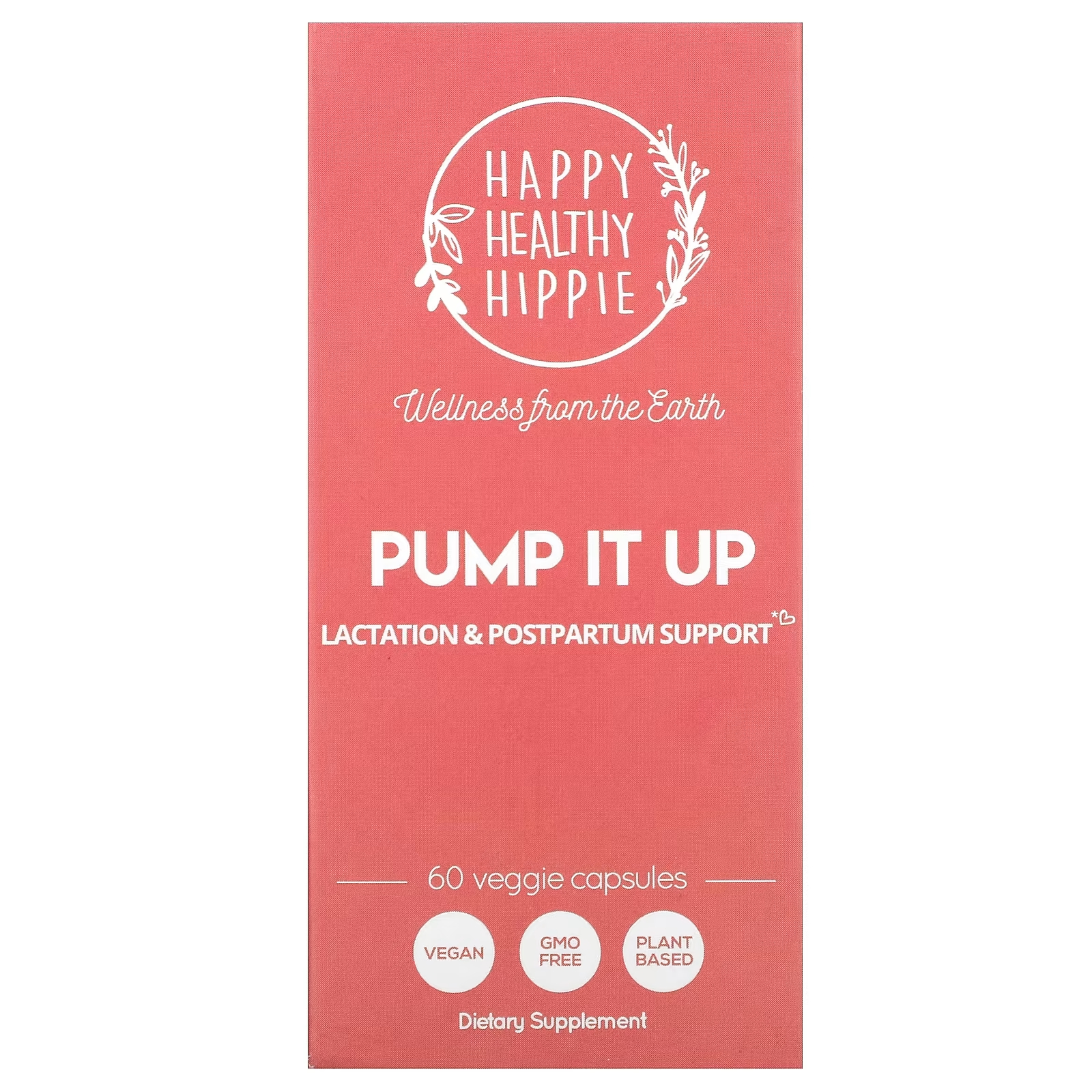 Happy Healthy Hippie Pump It Up Поддержка в период лактации и послеродового периода, 60 капсул