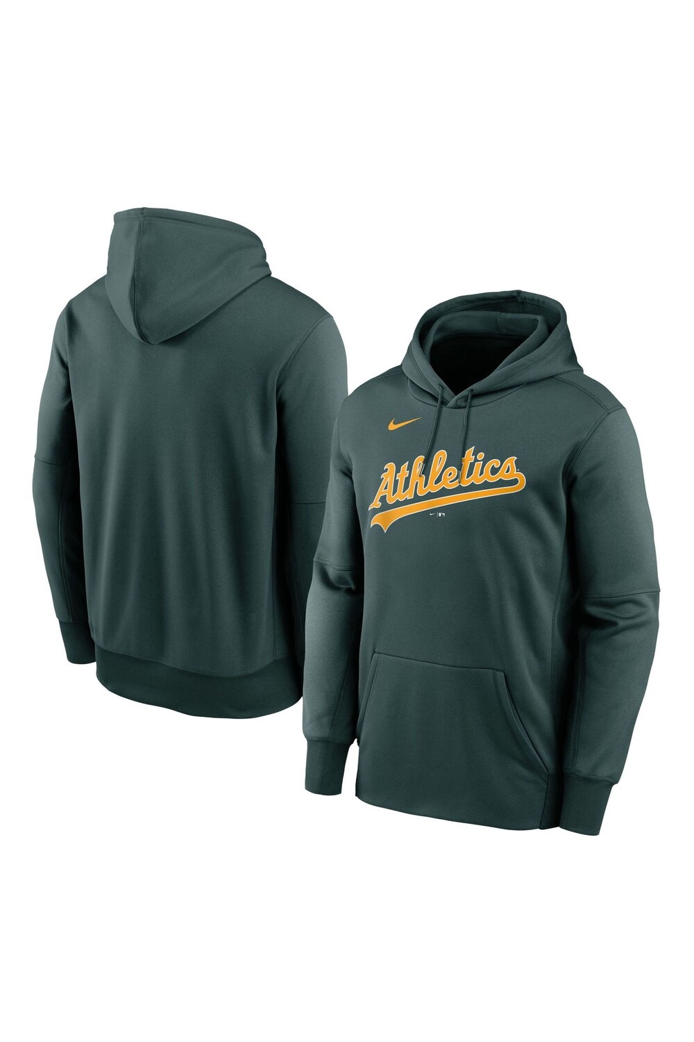 

Пуловер Fanatics Oakland Athletics Therma Performance с надписью Nike Nike, зеленый