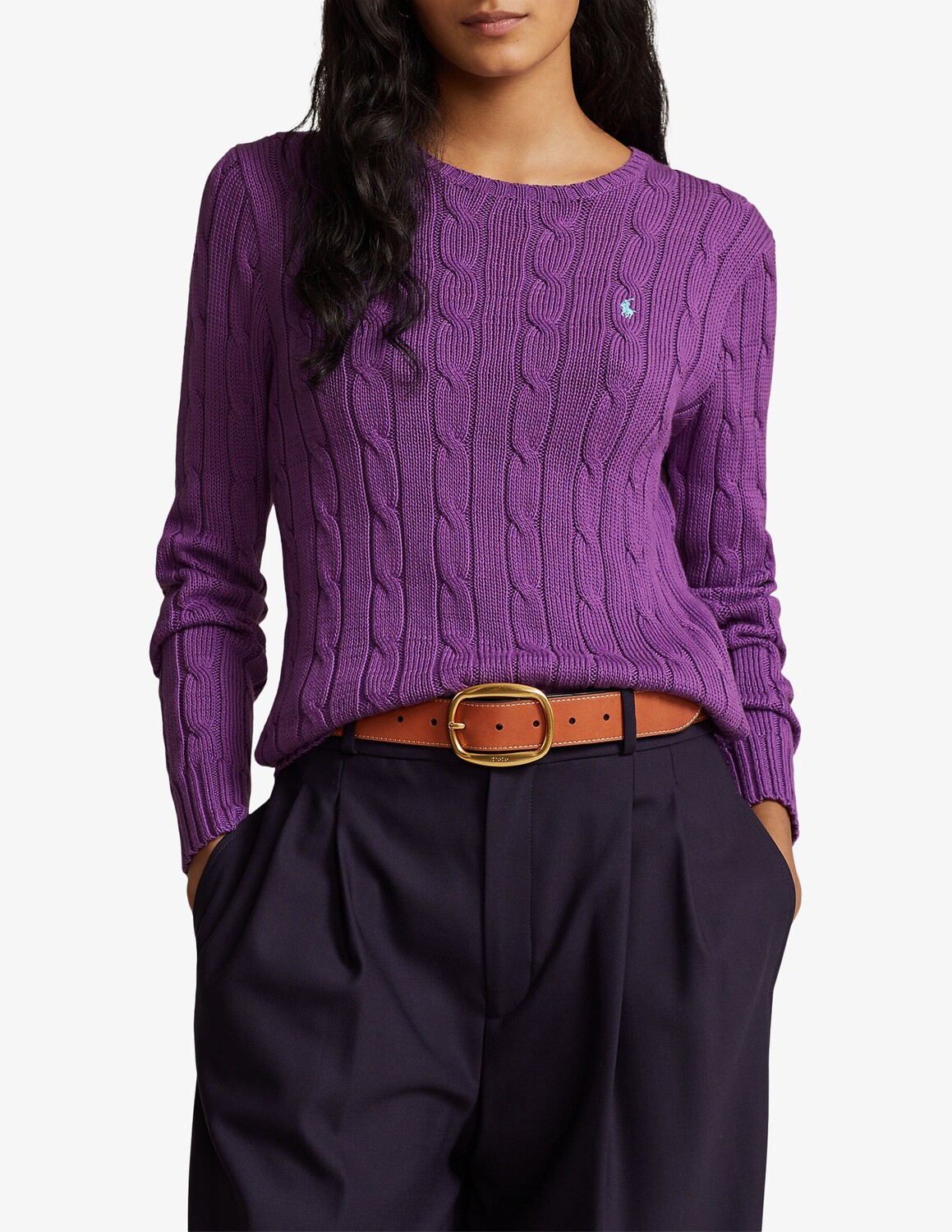 

Джемпер Julianna из хлопка Ralph Lauren, фиолетовый