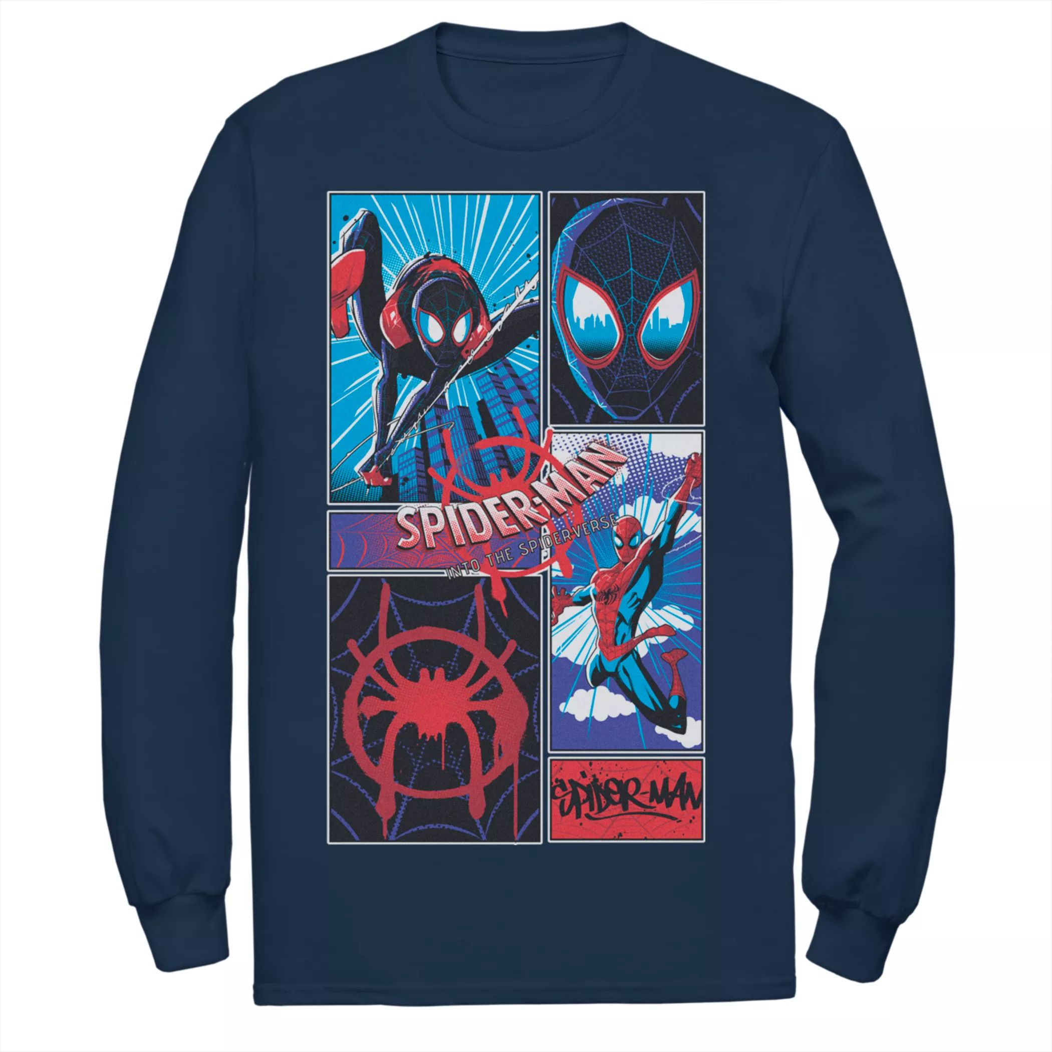 

Мужская футболка Marvel Spider-Verse Comics Spiders Licensed Character