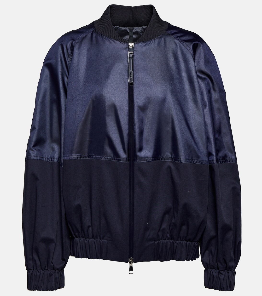 

Бомбер Gobie из атласного твила MONCLER, синий