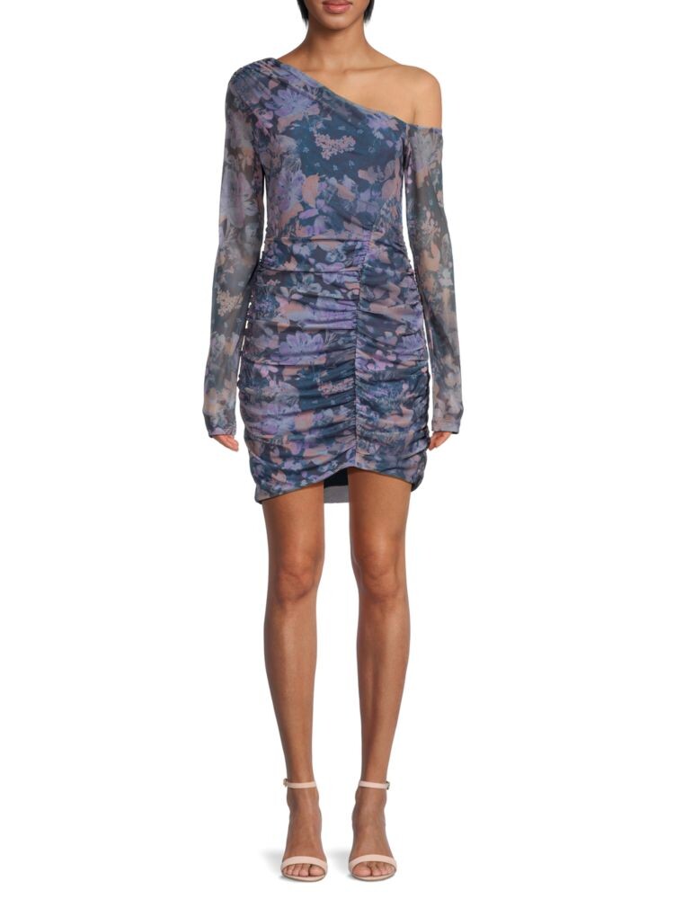 

Платье Chloe с открытыми плечами и цветочным принтом Free People, цвет Midnight
