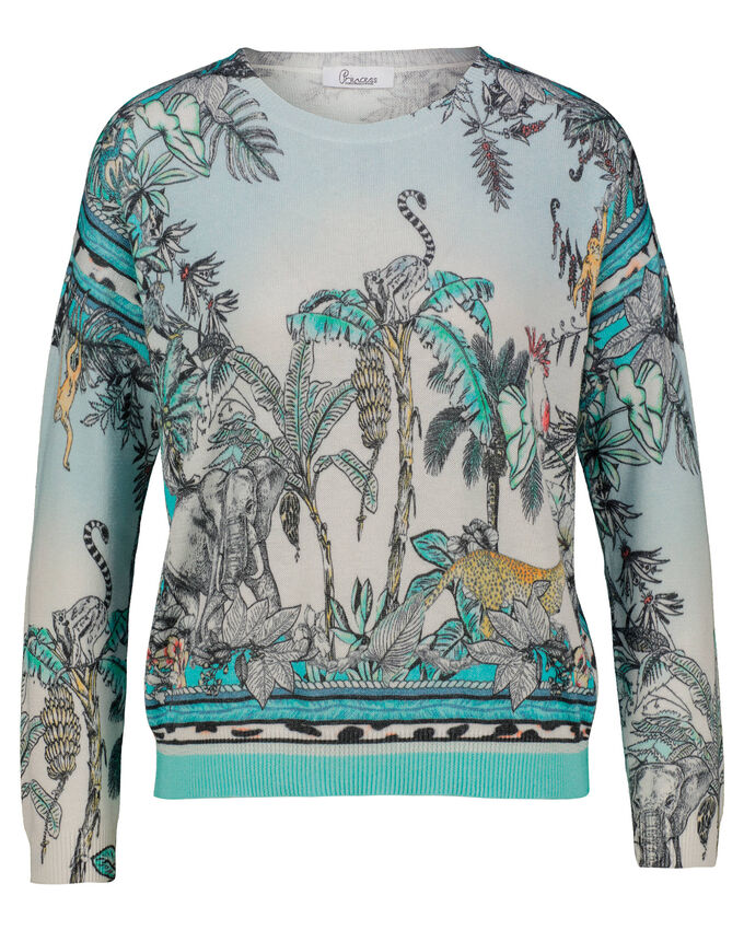 цена Вязаный свитер джунгли Princess Goes Hollywood, синий
