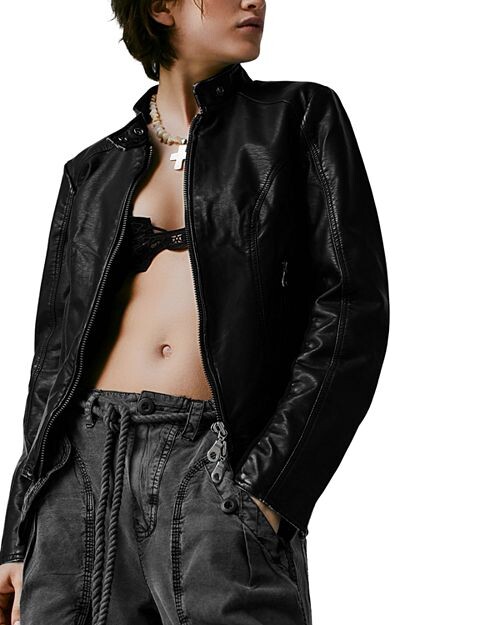 

Мотоциклетная обувь Max из искусственной кожи Free People, цвет Black
