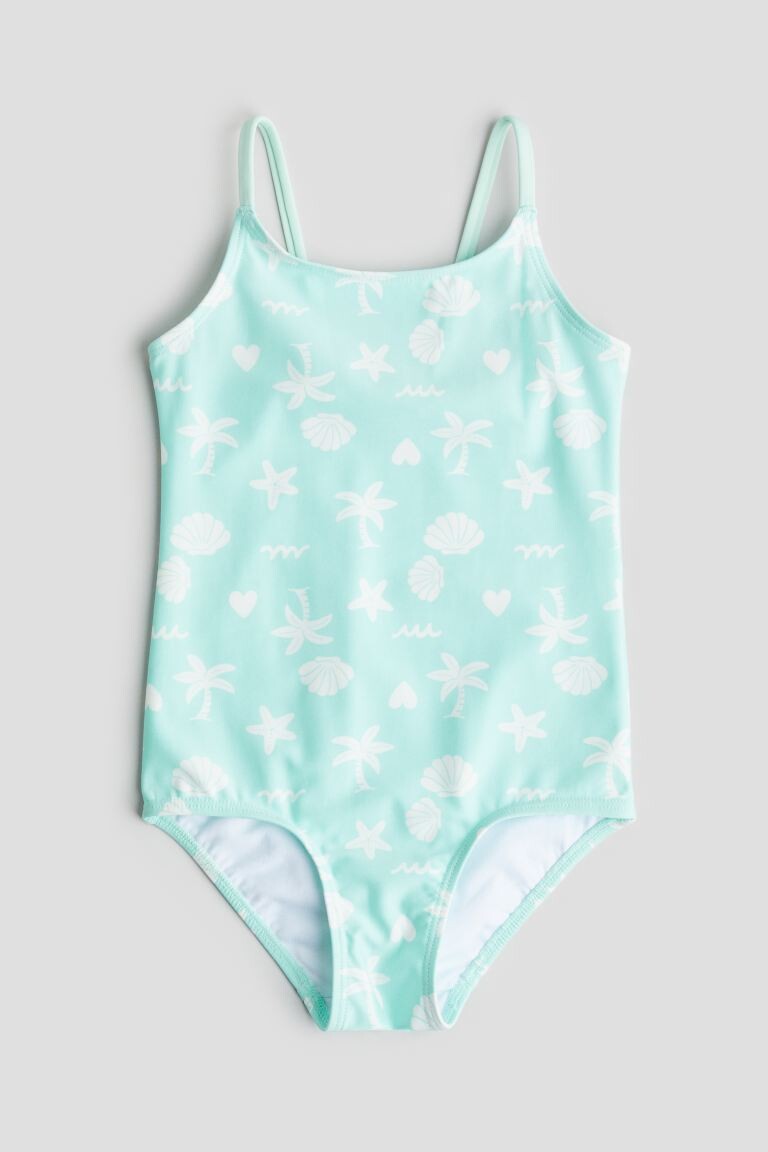 

Узорчатый купальник H&M, зеленый