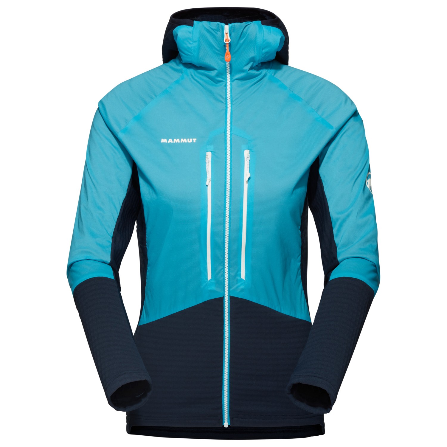 Куртка из софтшелла Mammut Women's Eiger Nordwand ML Hybrid Hooded, цвет Sky/Night