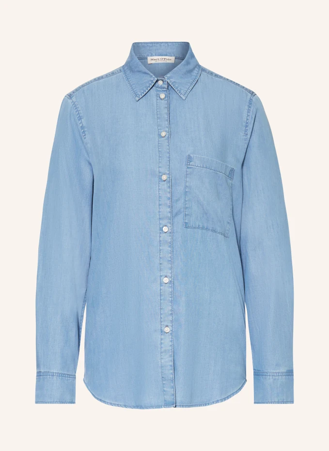Блузка-рубашка в джинсовом стиле Marc O'Polo, синий