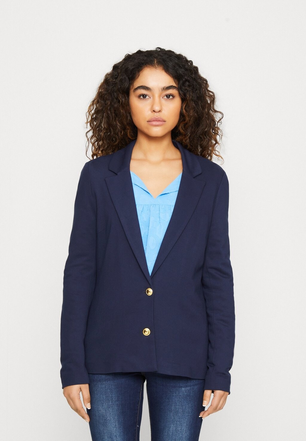 

Блейзер Vero Moda Vmeva Slim Button, темно–синий