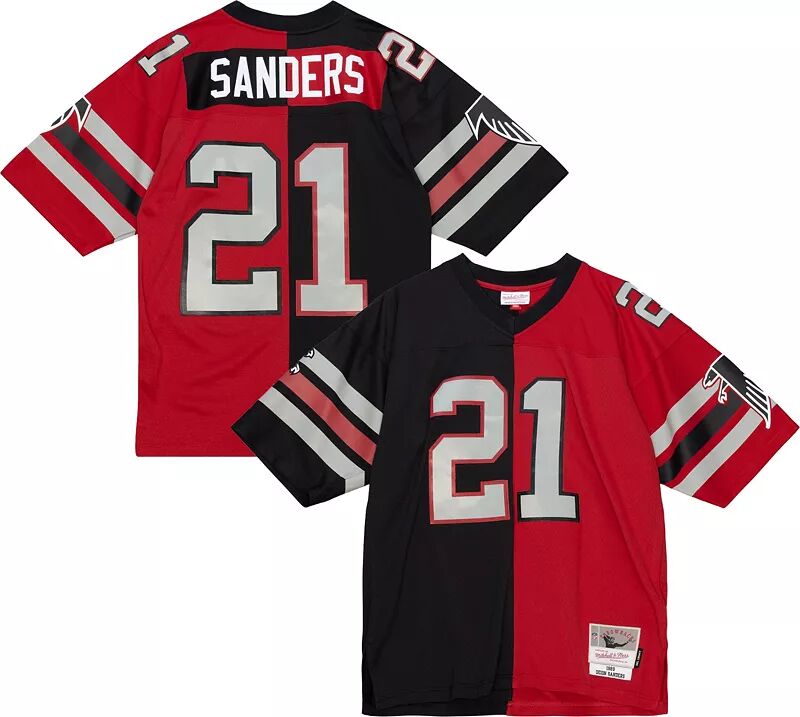 

Мужская футболка Mitchell & Ness Deion Sanders Atlanta Falcons № 21 1989 года сплит-возврата