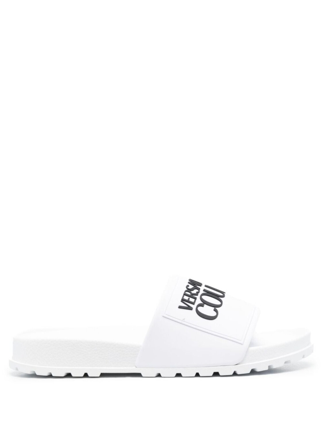

Versace Jeans Couture шлепанцы с тисненым логотипом, белый