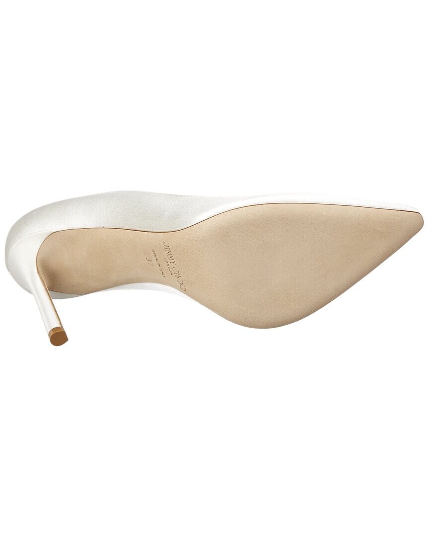 

Атласные туфли Jimmy Choo Romy 100, белый