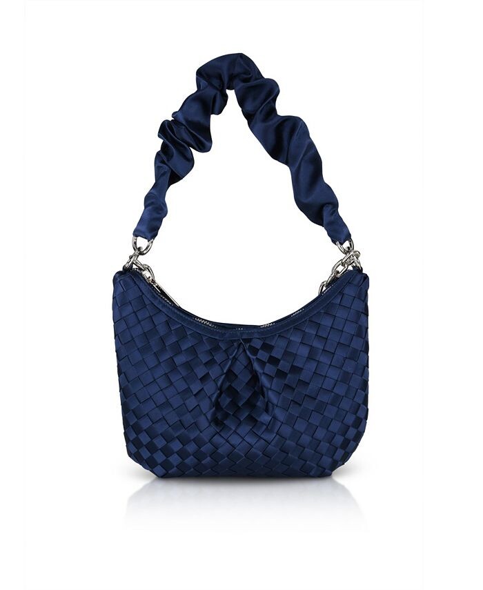 

Женская сумка на плечо Sophia Basket Weave Jewel Badgley Mischka, синий