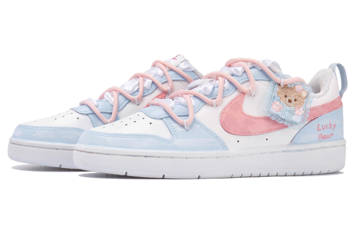 

Женские кроссовки для скейтбординга Nike Court Borough Low, White/Blue