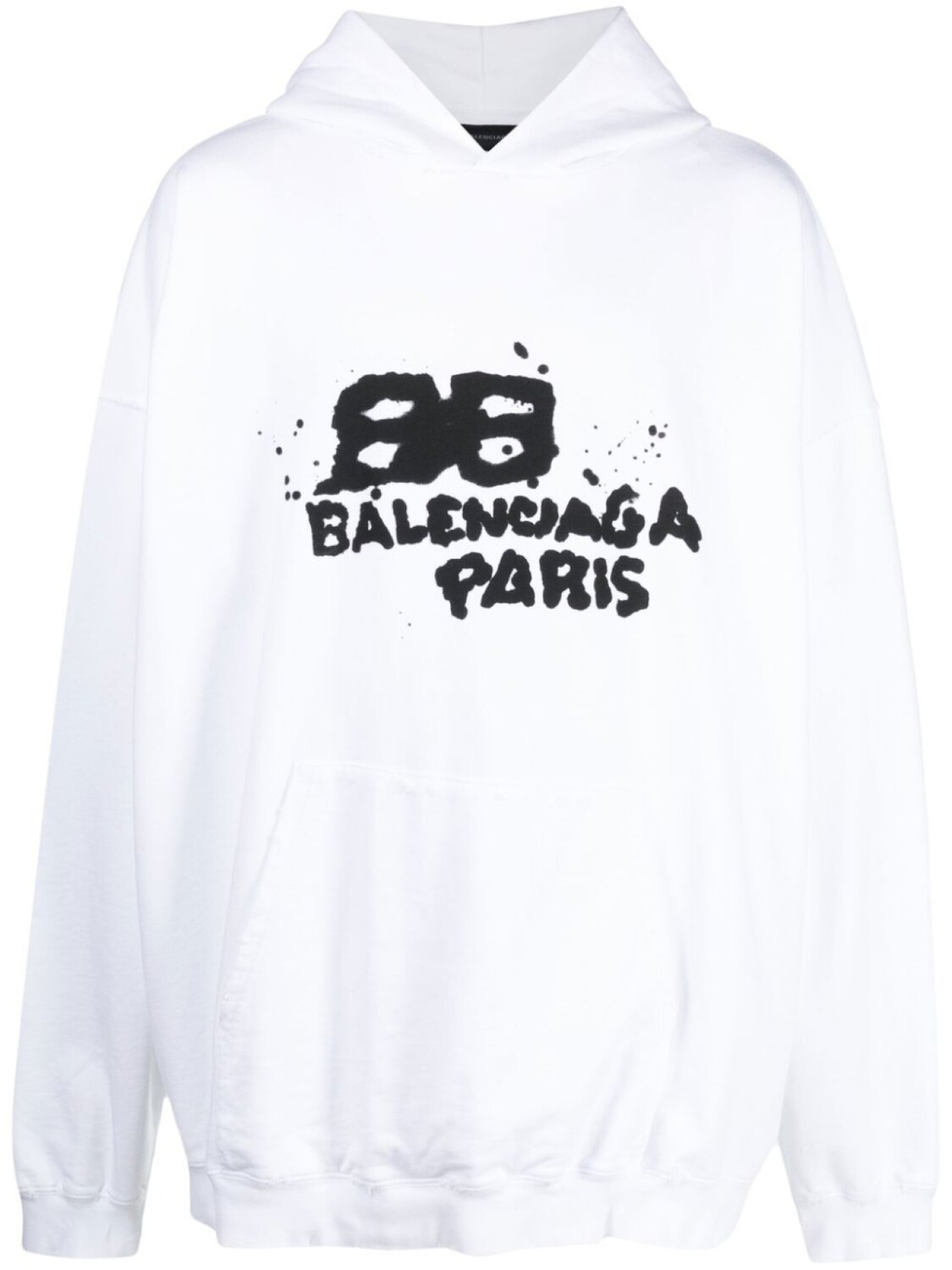 

Balenciaga худи с логотипом, белый