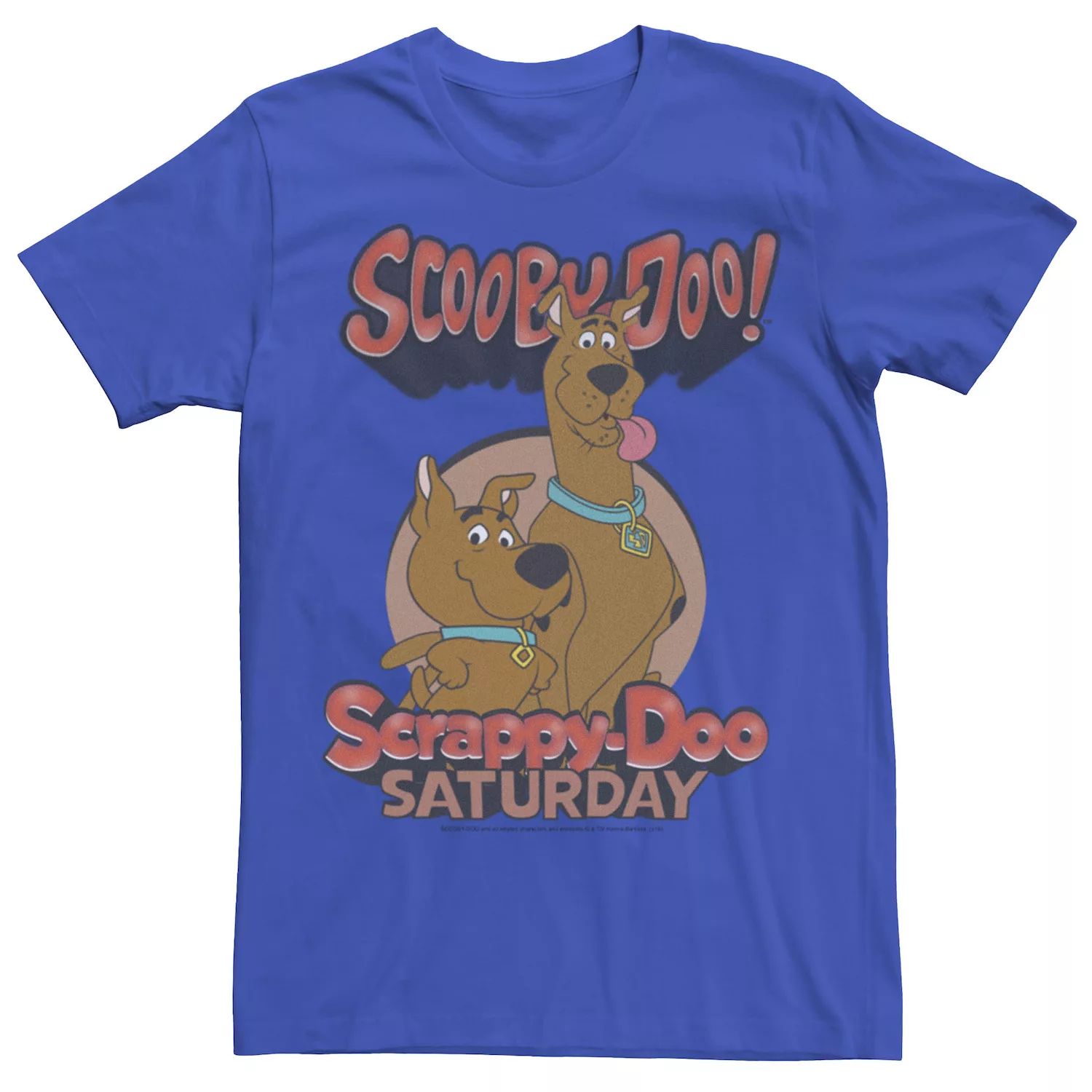 Мужская футболка с портретом Scooby-Doo Scrappy & Scooby Saturday Licensed Character