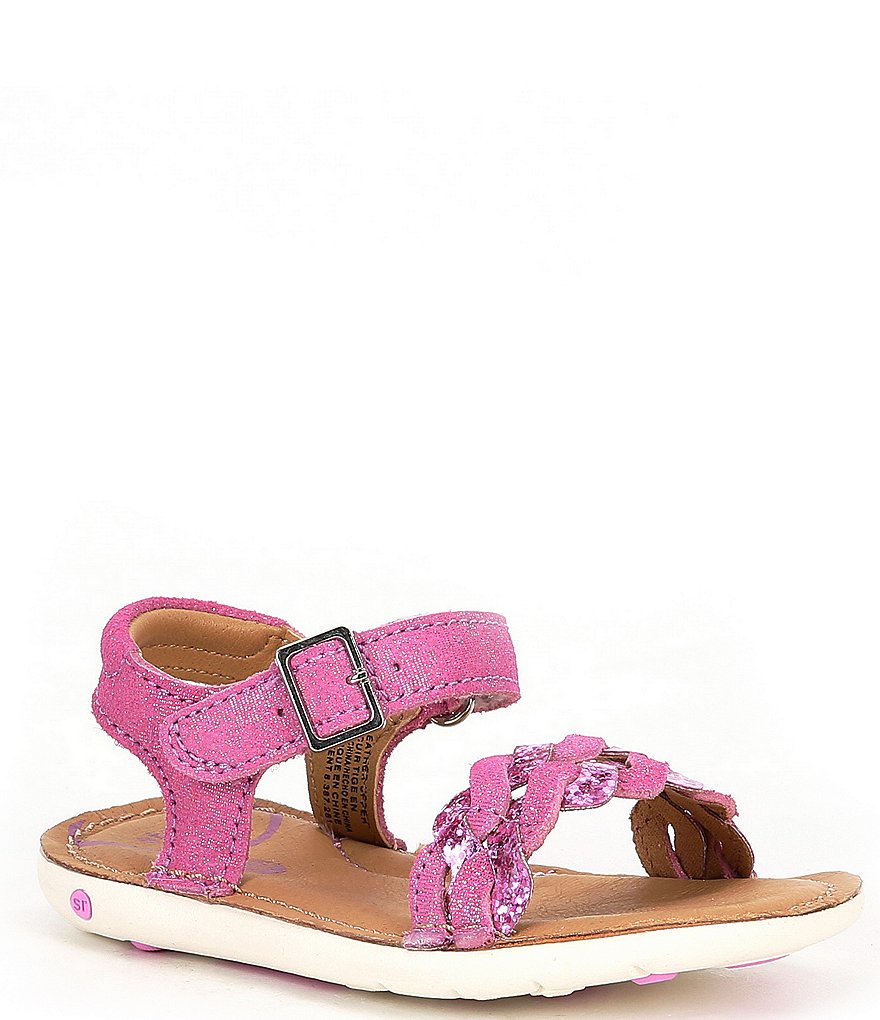 Кожаные сандалии Stride Rite для девочек Monique SRT (для младенцев), розовый