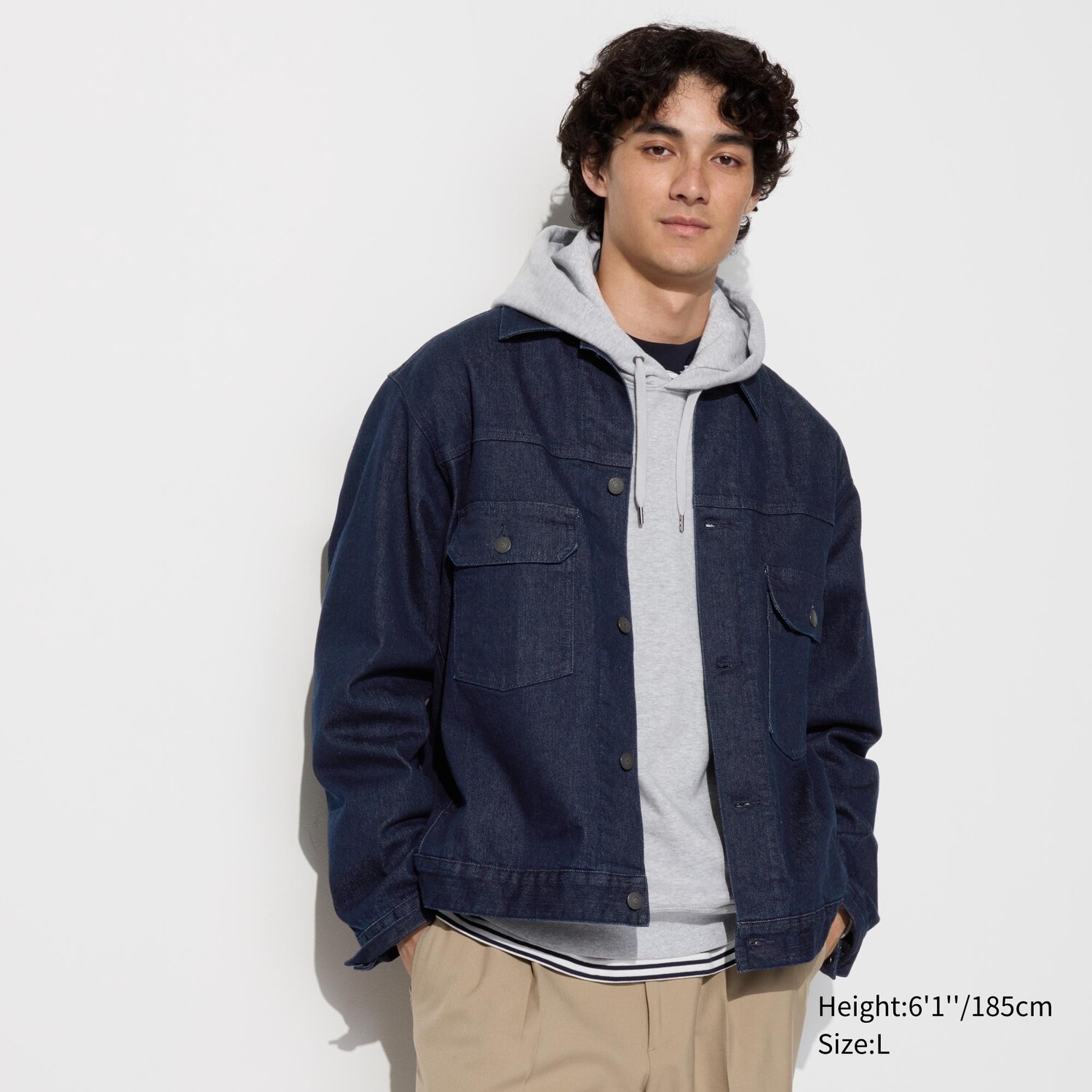Джинсовая куртка UNIQLO, синий