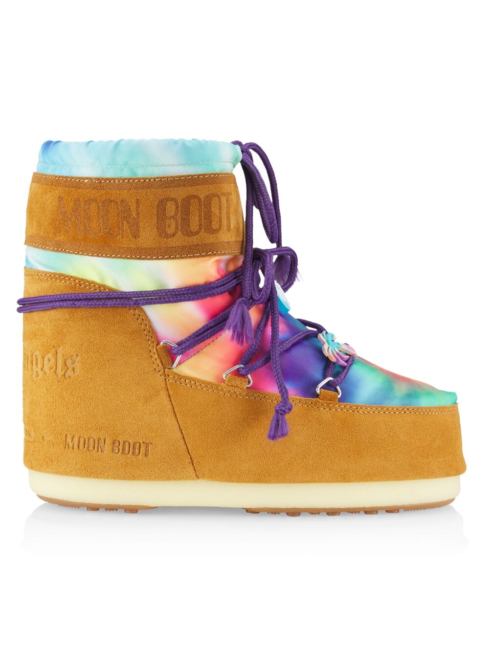 

Ботинки с принтом тай-дай Palm Angels x Moon Boot Icon Palm Angels, коричневый