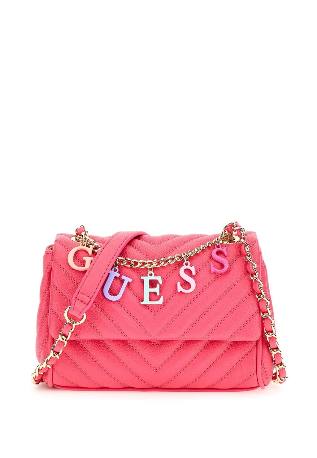 Сумка на плечо Junior Flap Unisex Guess, цвет rose сумка на плечо masie top handle flap guess цвет creme