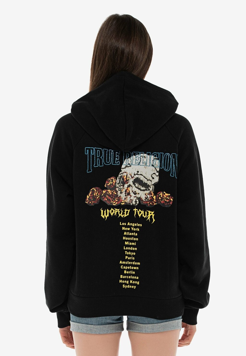 

Толстовка с капюшоном True Religion, черный
