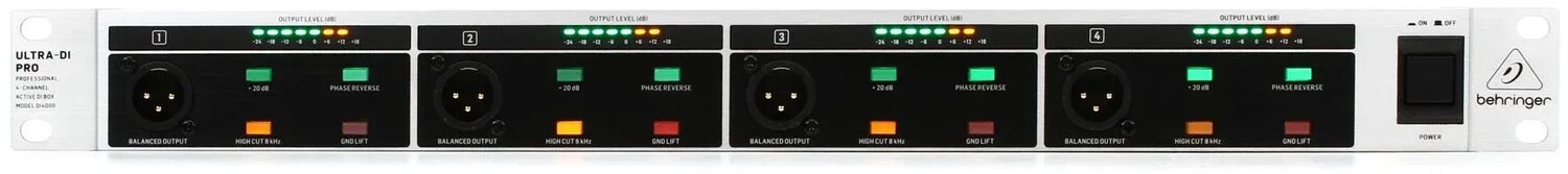 

Behringer DI4000 V2 4-канальный блок Active Direct