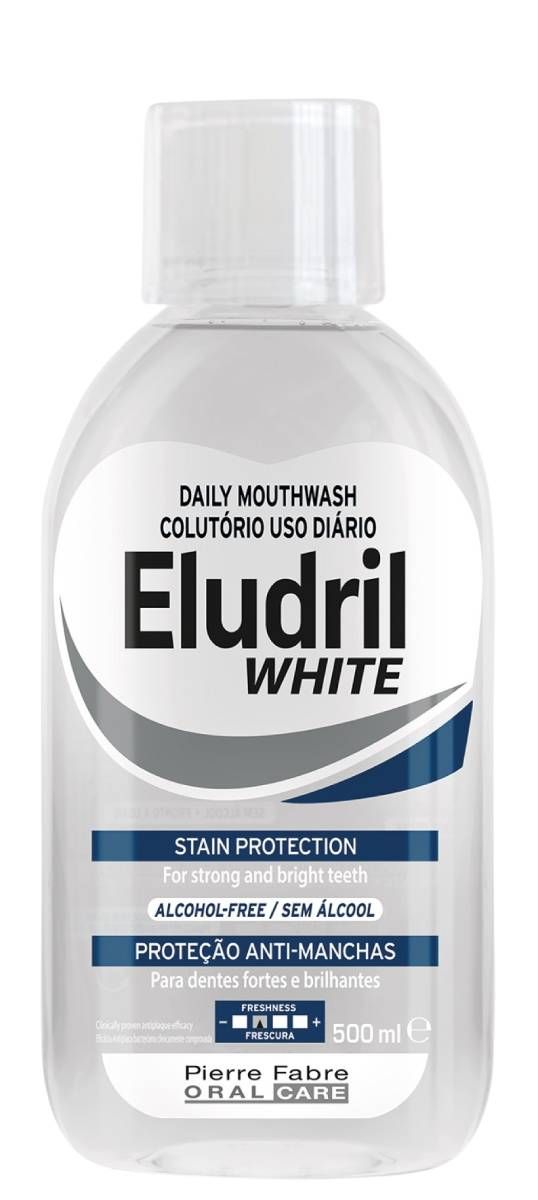 цена Eludril White жидкость для полоскания рта, 500 ml