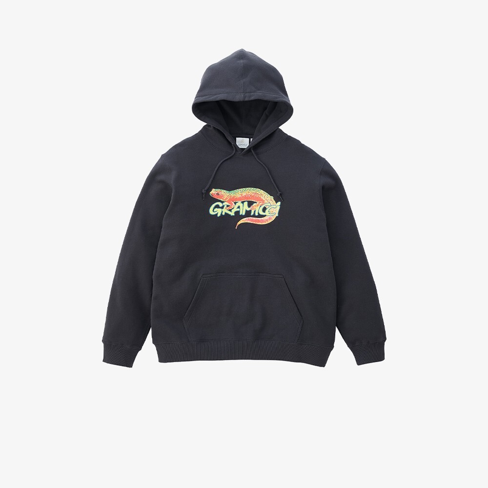 

Толстовка Salamander Hooded Sweatshirt 'Vintage Black' Gramicci, черный