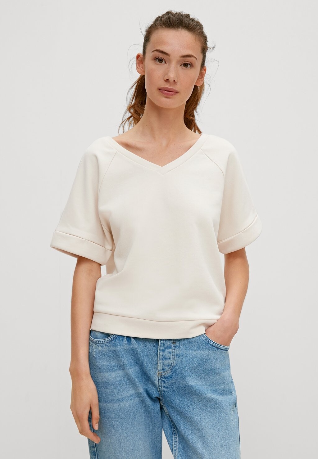 

Толстовка с капюшоном comma casual identity, песочный, Бежевый