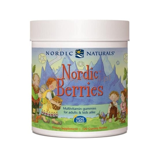 Nordic Naturals, Nordic Berries 120 гель. nordic naturals nordic berries мультивитаминные жевательные конфеты оригинальный вкус 120 ягод жевательных конфет