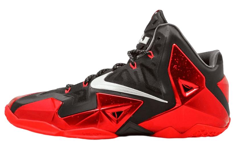 Мужские баскетбольные кроссовки Nike Lebron 11 'Away', черный/красный