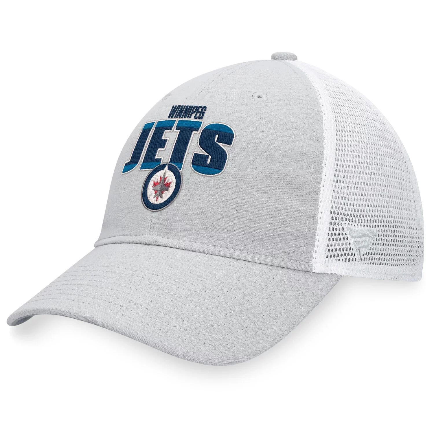 

Мужская кепка Fanatics с логотипом Heather Grey/White Winnipeg Jets Team Trucker Snapback