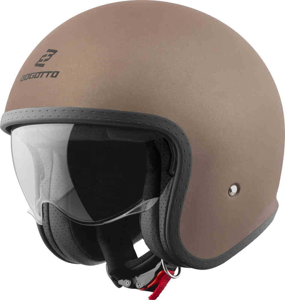 H589 Твердый реактивный шлем Bogotto, браун мэтт