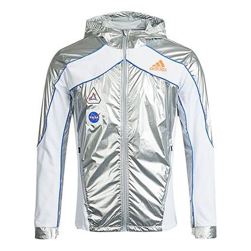 Куртка adidas Space Jkt M Casual Running Sports Hooded Jacket Silver, цвет silver