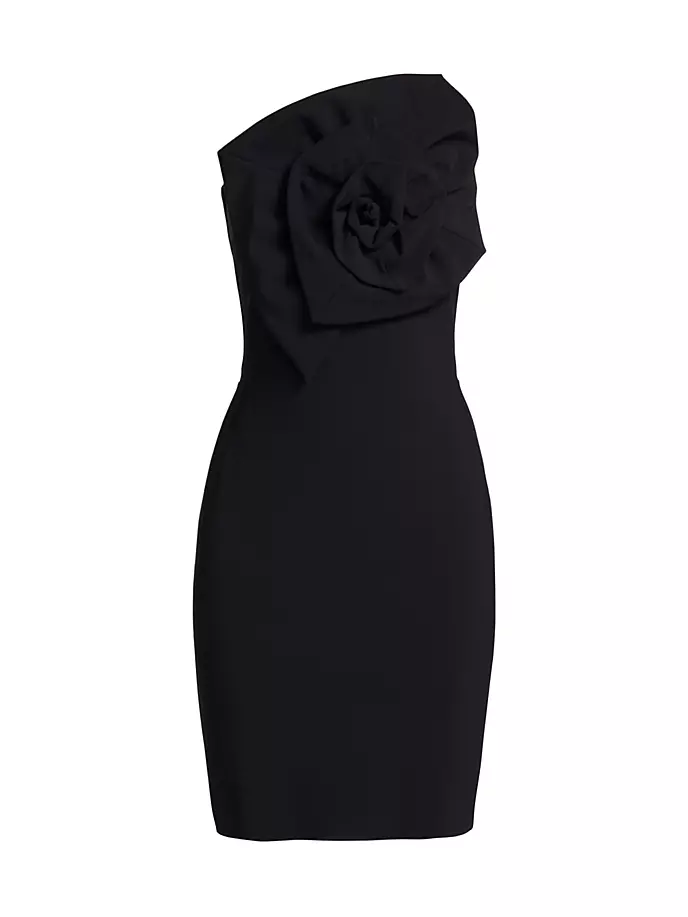 цена Мини-платье без бретелек Malva из джерси Chiara Boni La Petite Robe, черный