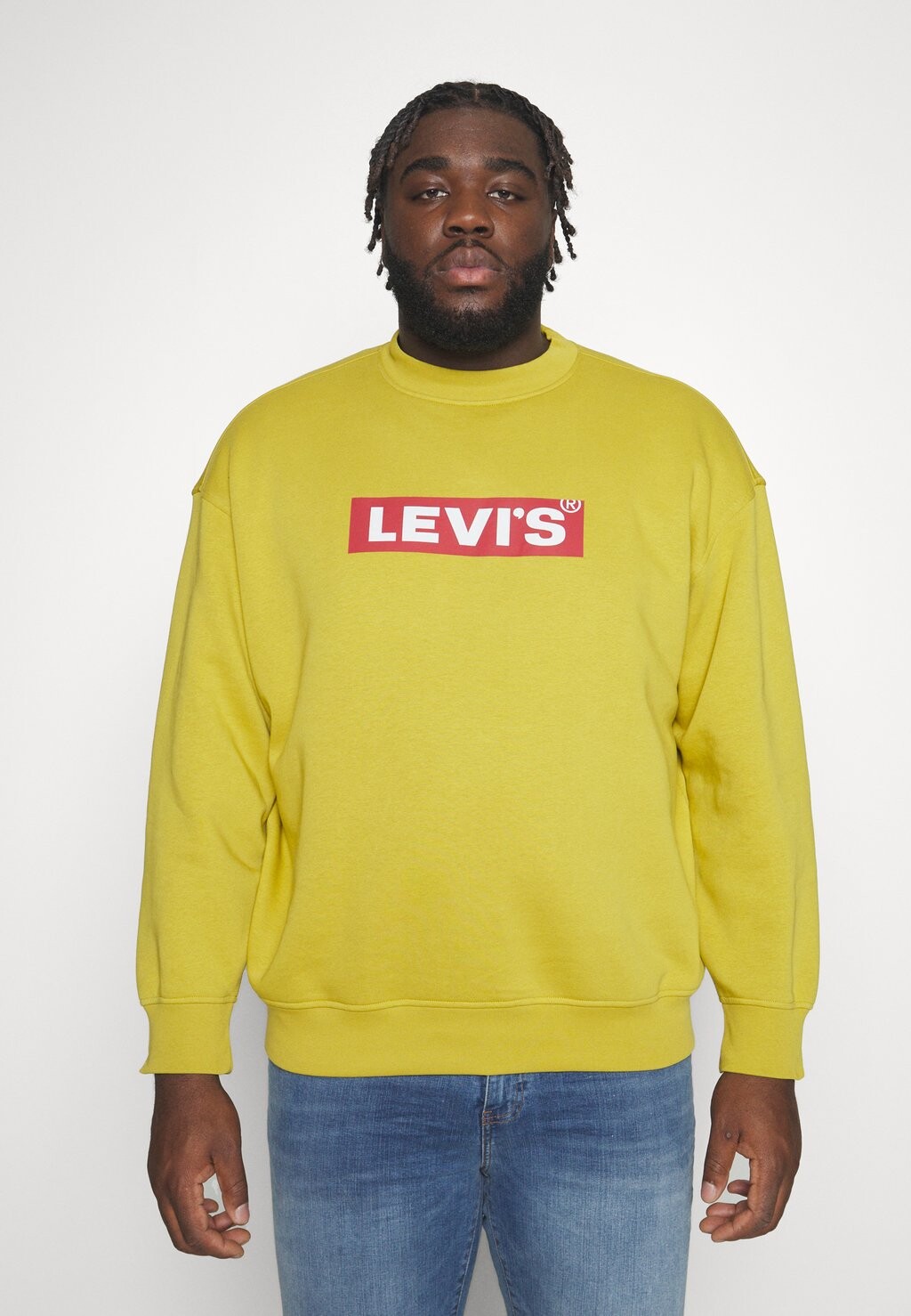

Толстовка Levi's Relaxed Graphic Crew, золотисто-оливковый, Желтый
