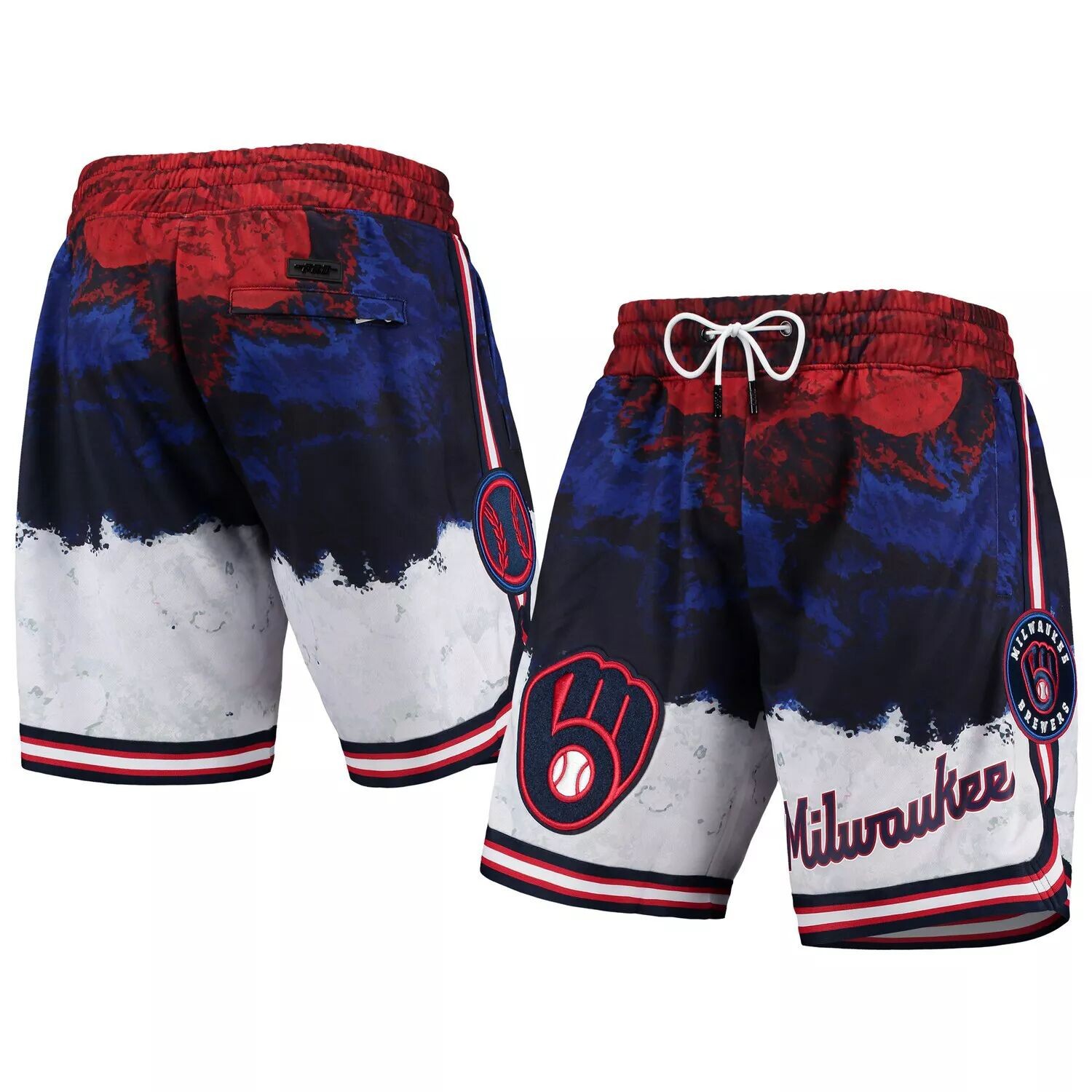 

Мужские шорты Pro Standard Milwaukee Brewers красно-бело-синие