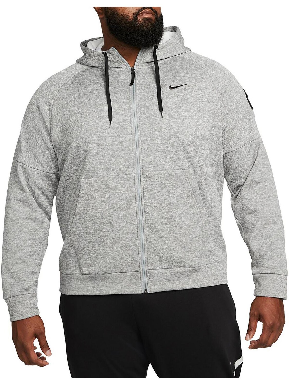 

Мужская толстовка с капюшоном для фитнеса Nike, серый