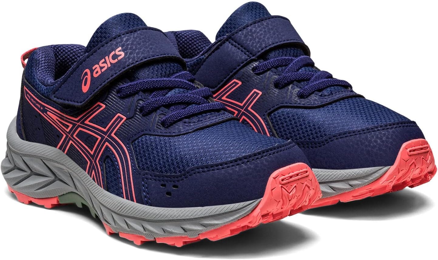

Кроссовки Pre Venture 9 PS ASICS, цвет Indigo Blue/Papaya
