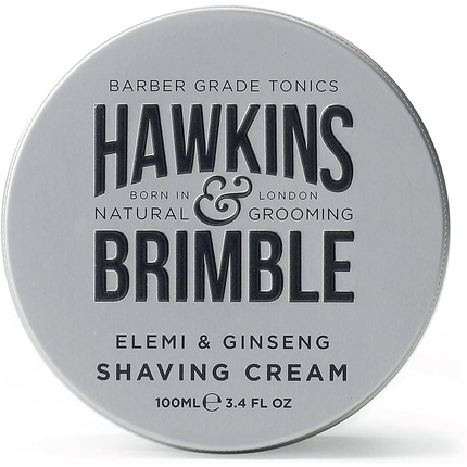 крем для бритья hawkins Крем для бритья Hawkins And Brimble, 100 мл, 3,4 жидких унции, мыло для бритья, лосьон для мужчин, хорошая пена, с легким ароматом, Hawkins & Brimble