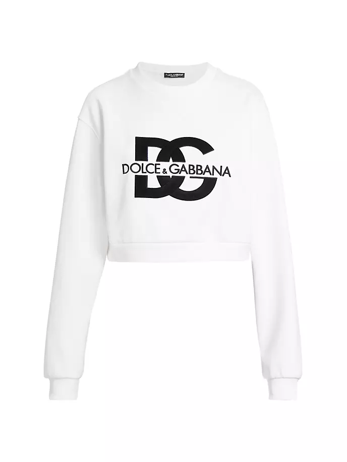 

Толстовка с круглым вырезом и логотипом DG Dolce&Gabbana, белый