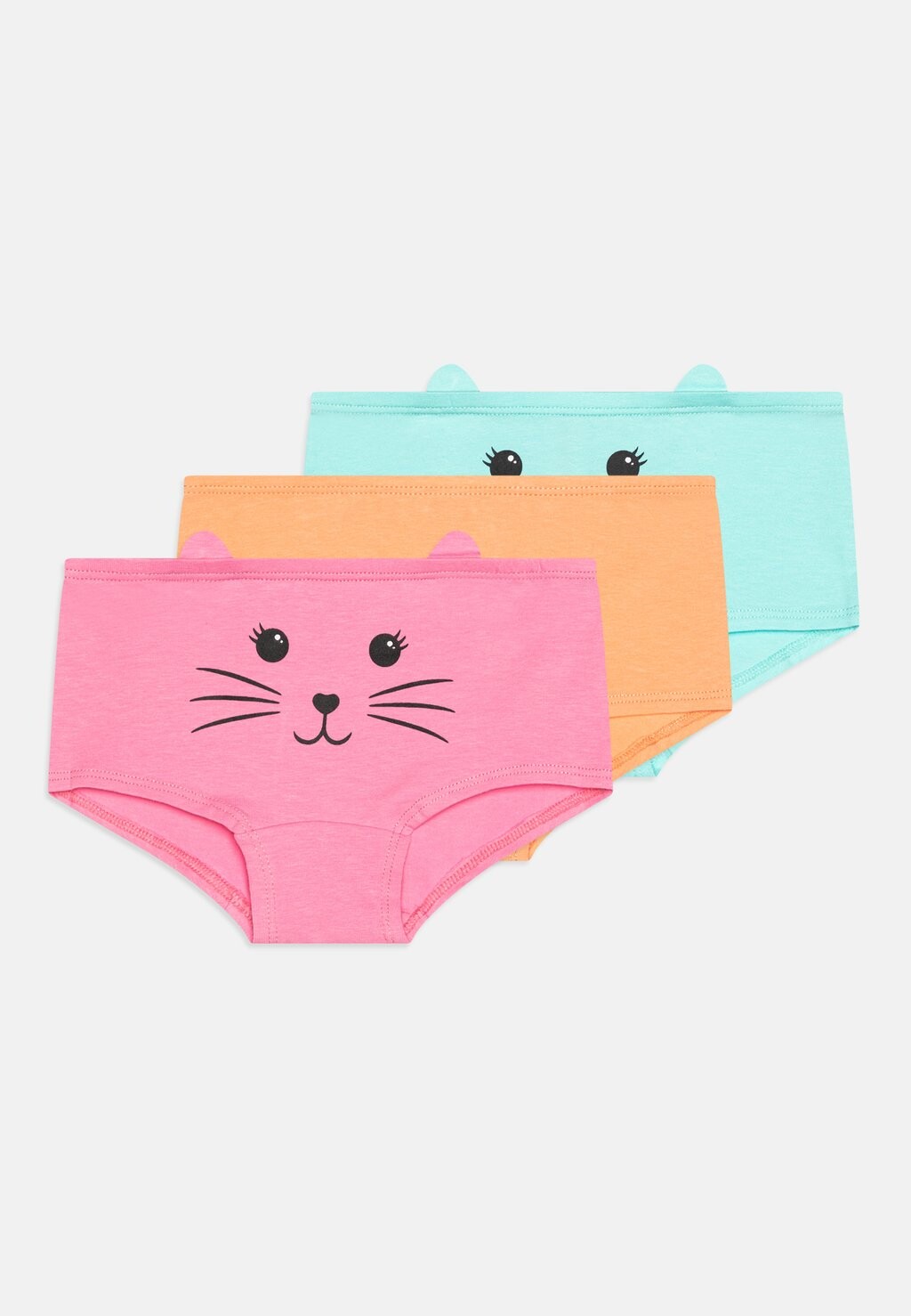 

Трусы HIPSTER CAT FACE 3 PACK Lindex, цвет light green