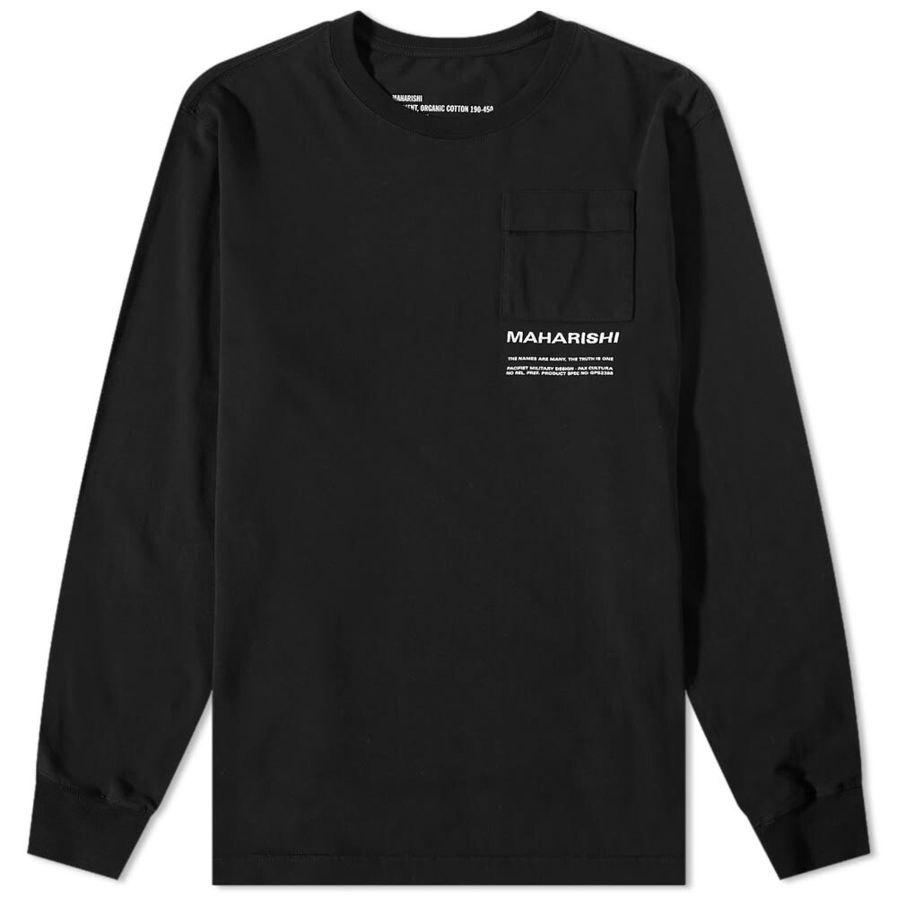 

Футболка с карманами и длинными рукавами Maharishi miltype, черный