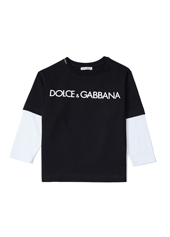 

Черная футболка с логотипом для мальчиков Dolce&Gabbana