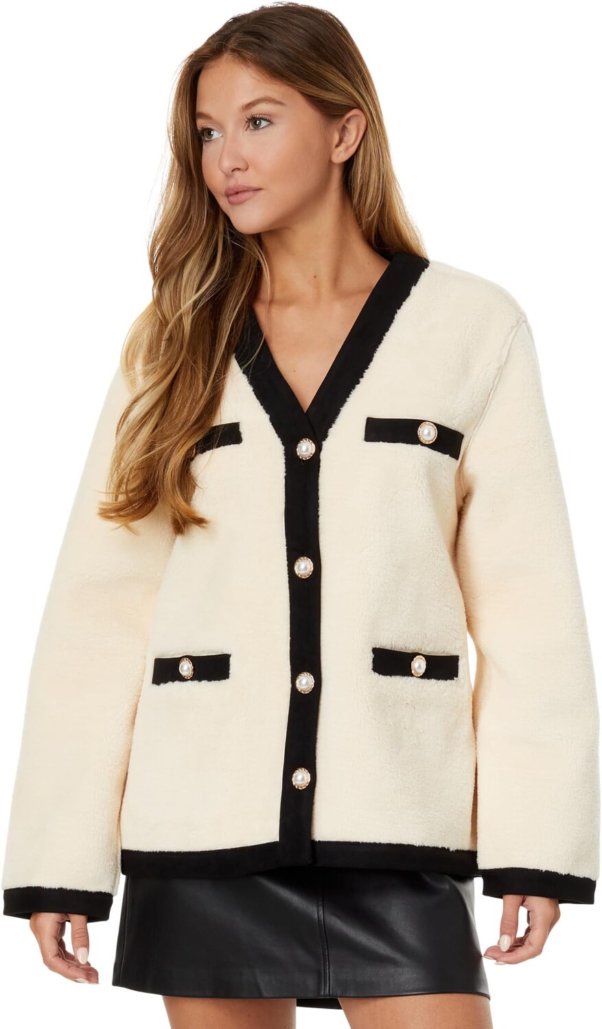 

Куртка Shearing Jacket with Buttons English Factory, белый