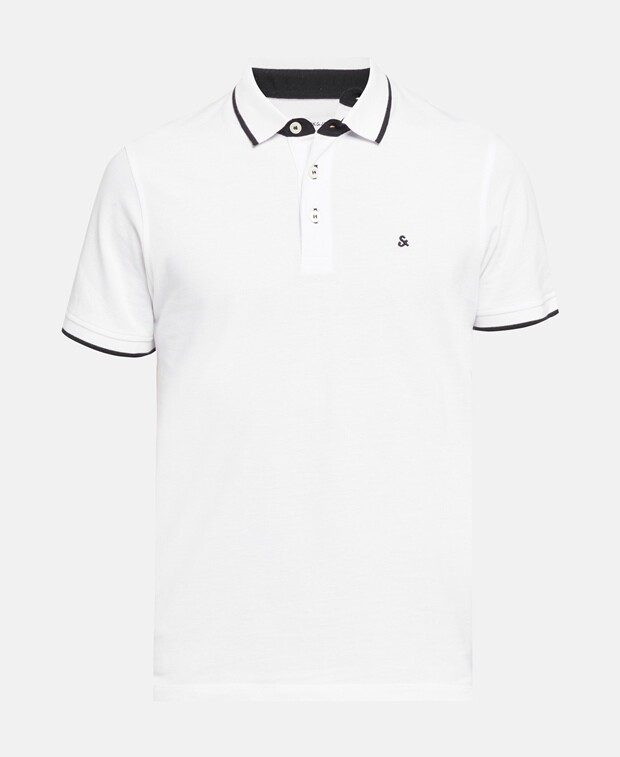 

Рубашка-поло из пике Jack & Jones, белый