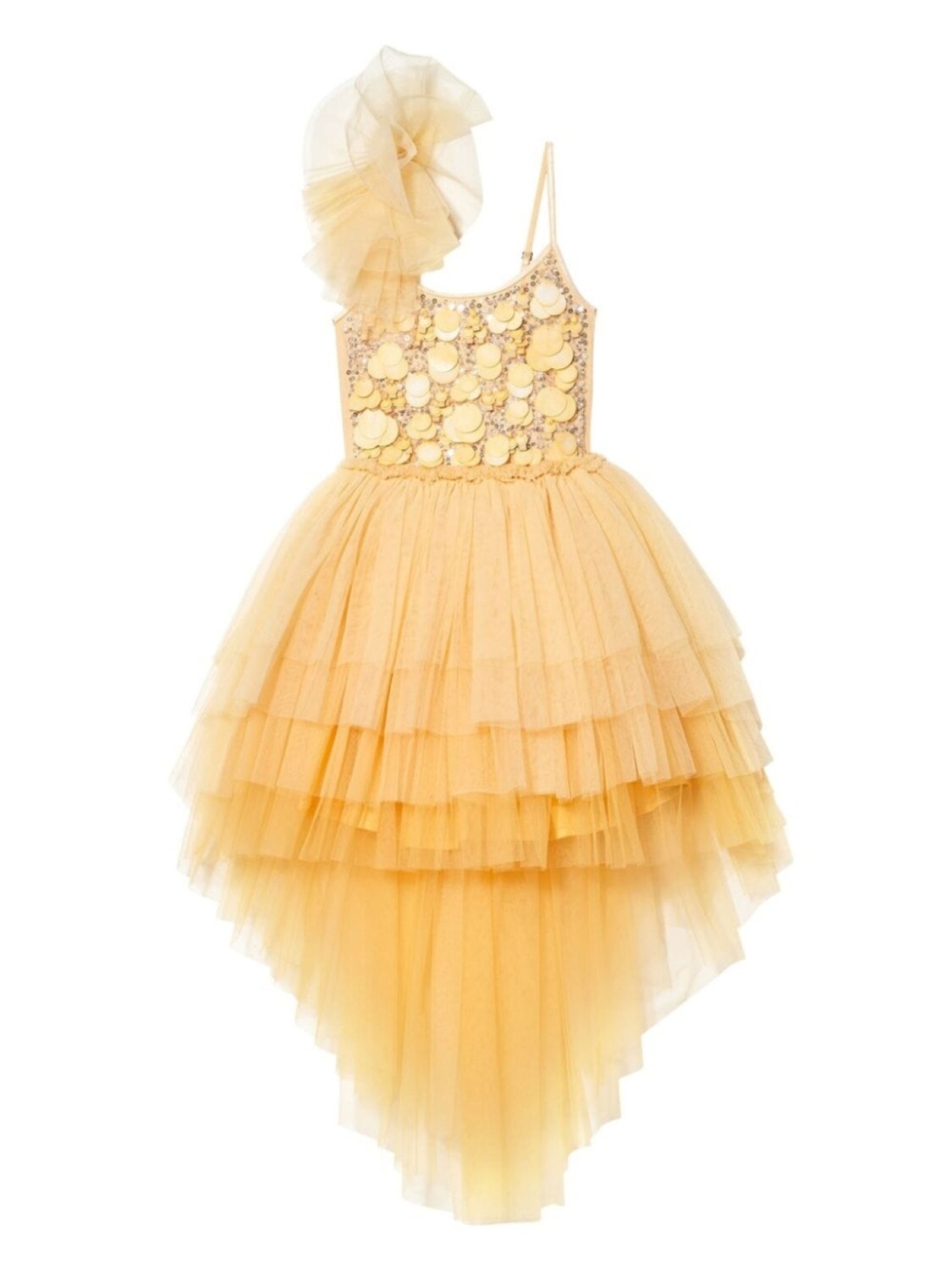 

Tutu Du Monde платье из тюля с пайетками, желтый